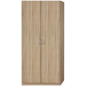 Drehtürenschrank I 91 x 197 x 54cm Braun Sonoma Eiche Dekor - Schrankbreite: 91 cm - 2-türig - Standard