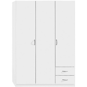 Drehtürenschrank II 91 x 197 x 54cm Weiß Alpinweiß - Schrankbreite: 91 cm - 2-türig - Standard Plus
