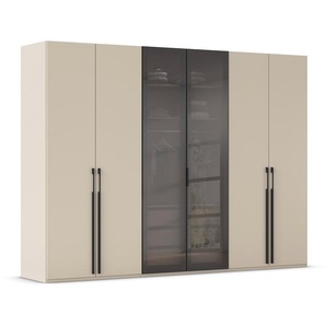 rauch Schrank »Skat Shine«, 6-türig mit Glasrahmentüren, beige/champagner