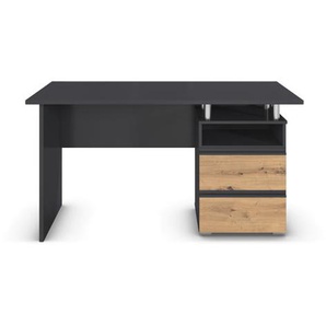 rauch Schreibtisch »Joel«, grau metallic/Eiche Artisan