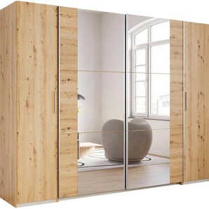 rauch Schwebetürenschrank Kleiderschrank Drehtürenschrank Schrank Garderobe KRONACH TOPSELLER mit Dreh- und Schwebetüren und Spiegel, viele Böden MADE IN GERMANY