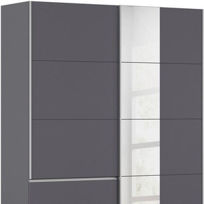 rauch Schwebetürenschrank Kleiderschrank Schrank Garderobe Wäscheschrank SEVILLA mit Spiegel (in 3 verschiedenen Ausstattungen BASIC/CLASSIC/PREMIUM) Metall-Griffleisten alufarben oder Graumetallic MADE IN GERMANY