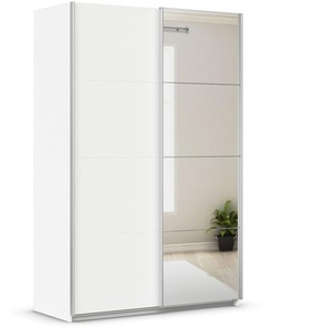 rauch Schwebetürenschrank »Quadra« mit Spiegel, 136 x 210 x 62 cm, weiß