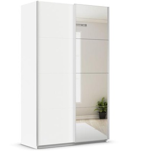 rauch Schwebetürenschrank »Quadra« mit Spiegel, 136 x 229 x 62 cm, weiß