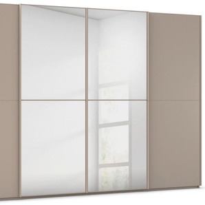 rauch Schwebetürenschrank Kleiderschrank Schrank Garderobe Schlafzimmerschrank SCALE-DUO edle zweigeteilte Türen, Spiegel und 3 Zierleisten MADE IN GERMANY