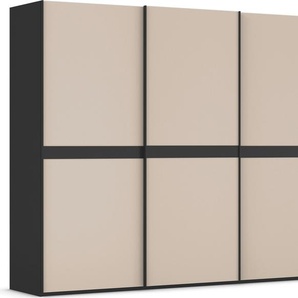 rauch Schwebetürenschrank Kleiderschrank Schrank Garderobe Schlafzimmerschrank SCALE-LINE edle Optik mit Bauchbinde in Korpusfarbe mit Glasfront MADE IN GERMANY