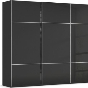 rauch Schwebetürenschrank Kleiderschrank Schrank Garderobe Schlafzimmerschrank SCALE-TRIO edle dreigeteilte Front mit 2 Zierleisten Glasfront MADE IN GERMANY