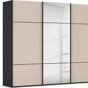 rauch Schwebetürenschrank Kleiderschrank Schrank Garderobe Schlafzimmerschrank SCALE-TRIO edle dreigeteilte Front mit 2 Zierleisten Spiegel/Glas MADE IN GERMANY
