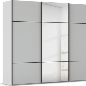 rauch Schwebetürenschrank Kleiderschrank Schrank Garderobe Schlafzimmerschrank SCALE-TRIO edle dreigeteilte Front mit 2 Zierleisten und Spiegel MADE IN GERMANY