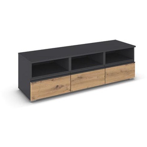 rauch TV-Element »Joel«, grau metallic/Eiche Artisan