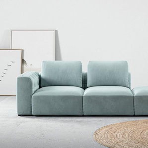 RAUM.ID Chaiselongue Cushid, Modul-Sofa, bestehend aus 2-Sitzer und Hocker