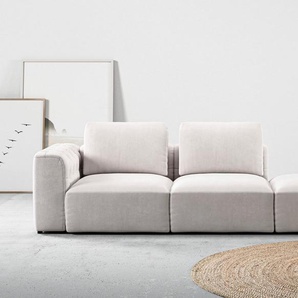 RAUM.ID Chaiselongue Cushid, Modul-Sofa, bestehend aus 2-Sitzer und Hocker