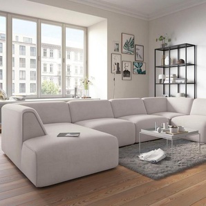 RAUM.ID Wohnlandschaft Merid U-Form, jederzeit durch Module erweiterbar, B/T/H: 367/206/70 cm, als Modul oder separat verwendbar, für individuelle Zusammenstellung