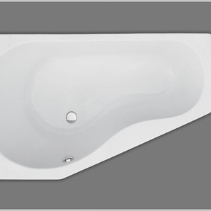 Raumsparbadewanne Acryl links weiß 160x90cmx46,5cm, ABHPA995