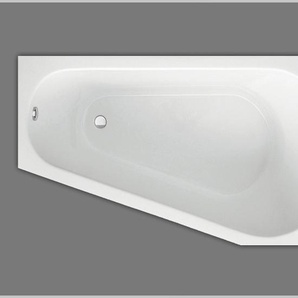 Raumsparbadewanne Acryl links weiß 170x80cmx46cm, ABHPA343