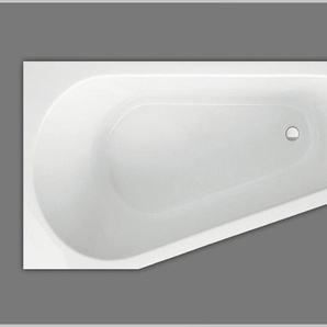 Raumsparbadewanne Acryl rechts weiß 160x80cm x44cm, ABHPA389