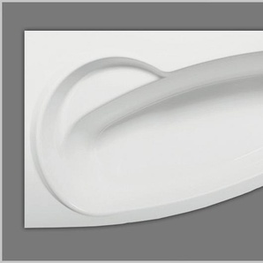 Raumsparbadewanne Acryl rechts weiß 170x100cm x43cm, ABHPA385