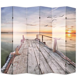 Raumteiler klappbar 228 x 170 cm See mit Steg