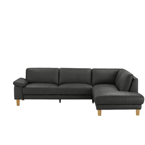 Ravensberger Werkstätten Ecksofa Leder RW-Select ¦ schwarz ¦ Maße (cm): B: 274 H: 77 T: 220.0