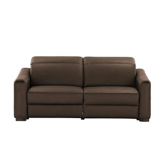 Ravensberger Werkstätten Einzelsofa Echlederbezug Corby ¦ braun ¦ Maße (cm): B: 196 H: 102 T: 107.0