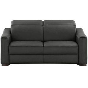 Ravensberger Werkstätten Einzelsofa Echtlederbezug Corby - schwarz - Materialmix - 176 cm - 102 cm - cm 107,0 | Möbel Kraft