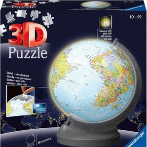 Ravensburger 3D-Puzzle Globus mit Licht, 540 Puzzleteile, mit LED-Modul, Made in Europe, FSC®- schützt Wald - weltweit