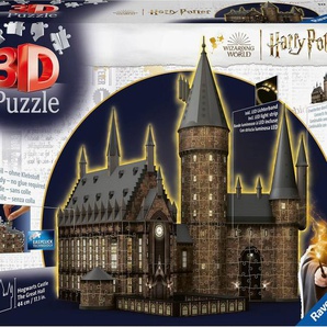 Ravensburger 3D-Puzzle Hogwarts Schloss - Die Große Halle - Night Edition, 540 Puzzleteile, Made in Europe, FSC® - schützt Wald - weltweit