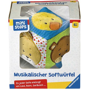 Ravensburger Musikalischer Softwürfel, mit Tiermotiven