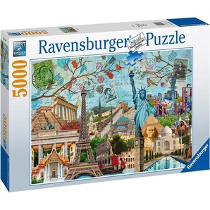 Ravensburger Puzzle Big City Collage, 5000 Puzzleteile, Made in Germany, FSC® - schützt Wald - weltweit