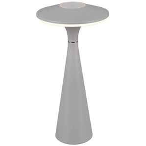 REALITY LED-Akku-Tischleuchte TORREZ, R57726177, grau, IP 44, 2 W, 180 lm