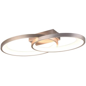 REALITY LED-Deckenleuchte Malaga R64482107 nickel-matt, 25 W, 2900 lm, 3000 K