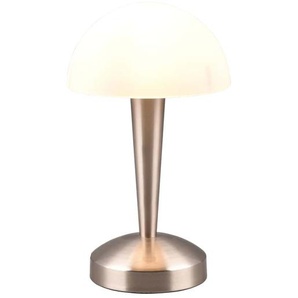 REALITY LED-Tischleuchte Canaria R59561107 nickel-matt, E14, 4,9 W, 470 lm, 3000 K