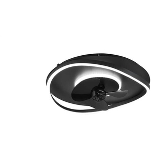 Reality Leuchten Deckenleuchte mit Ventilator | schwarz | 50 cm | 15 cm | cm 50,0 |