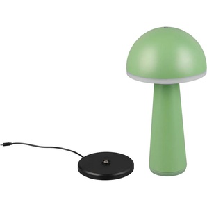 REALITY Leuchten LED Außen-Tischleuchte »FUNGO«, 1 flammig, Leuchtmittel LED-Board   LED fest integriert, Outdoor Akku Tischlampe inkl Ladestation USB-C, Lichtfarbe einstellbar