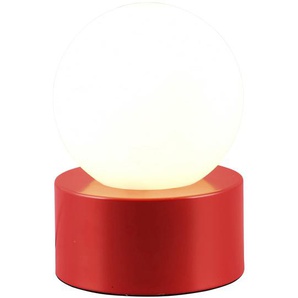 REALITY Tischleuchte Countess R59051010 rot, Glas weiß, E14