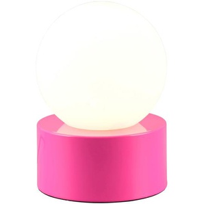 REALITY Tischleuchte Countess R59051093 pink, Glas weiß, E14