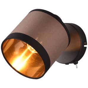 REALITY Wandleuchte Davos R81551741 schwarz, E14, max. 10 W