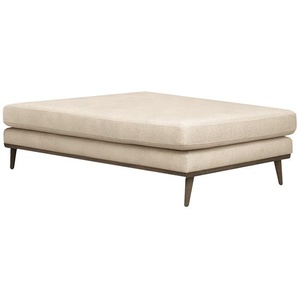 Recamiere Beige/Creme Strukturstoff Talta 180 x 43 x 80cm Skandi