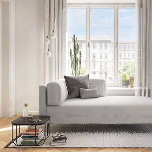 Recamiere ANDAS Bihult Sofas Gr. B/H/T: 210 cm x 89 cm x 104 cm, Samtcord, Armlehne links, beige (creme) Recamieren und Ottomanen Armlehne links oder rechts bestellbar