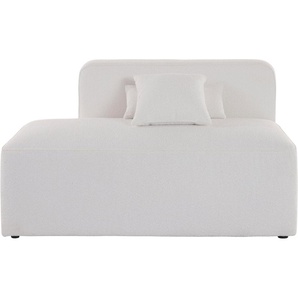 Recamiere ANDAS Sundstrup Sofas Gr. B/H/T: 140 cm x 76,5 cm x 93 cm, Bouclé, Recamiere links, beige (natur) Recamieren und Ottomanen Modulserie, individuelle Zusammenstellung