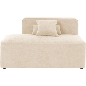 Recamiere ANDAS Sundstrup Sofas Gr. B/H/T: 140 cm x 76,5 cm x 93 cm, Struktur weich, Recamiere links, beige Recamieren und Ottomanen Modulserie, individuelle Zusammenstellung