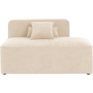 Recamiere ANDAS Sundstrup Sofas Gr. B/H/T: 140 cm x 76,5 cm x 93 cm, Struktur weich, Recamiere rechts, beige Recamieren und Ottomanen Modulserie, individuelle Zusammenstellung