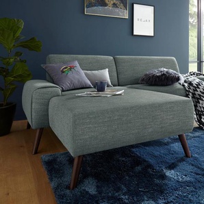 Recamiere EXXPO - SOFA FASHION Cosimo Sofas Gr. B/H/T: 236 cm x 82 cm x 169 cm, Struktur, Recamiere links, ohne Bettfunktion-ohne Bettkasten, bunt (türkisbraun) Longchair Longchairs Sofas