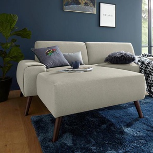 Recamiere EXXPO - SOFA FASHION Cosimo Sofas Gr. B/H/T: 236 cm x 82 cm x 169 cm, Webstoff, Recamiere links, ohne Bettfunktion-ohne Bettkasten, beige Longchair Longchairs Sofas