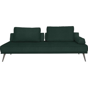 Recamiere FURNINOVA Alexa Daybed Sofas Gr. B/H/T: 202 cm x 40 cm x 102 cm, Lu x us-Microfaser, grün (emerald) Longchair Longchairs