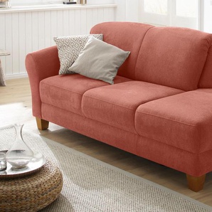 Recamiere HOME AFFAIRE Gotland Sofas Gr. B/H/T: 194 cm x 84 cm x 91 cm, Luxus-Microfaser, Armlehne links, orange (terra) Recamieren und Ottomanen wahlweise Armlehne links oder rechts, in drei Bezugsqualitäten