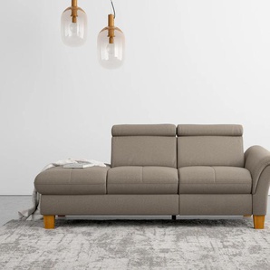 Recamiere HOME AFFAIRE Lindgren Sofas Gr. B/H/T: 204 cm x 84 cm x 93 cm, Luxus-Microfaser Florence, Armlehne rechts, ohne TV-Funktion motorisch-ohne Bettkasten-ohne Kopfteilverstellung-ohne Federkern, braun (savannah) Recamieren und Ottomanen wahlweise