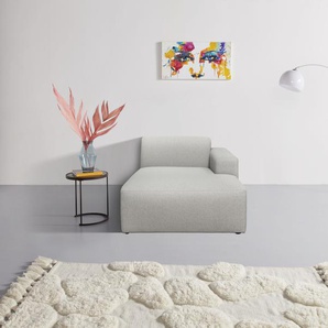 Recamiere INOSIGN Koa Sofas Gr. B/H/T: 114 cm x 73 cm x 159 cm, Webstoff, Armlehne rechts, beige Recamieren und Ottomanen angenehmer Komfort, schöne Proportionen
