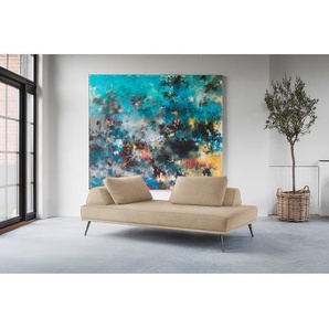 Recamiere Mid East Beige Microfaser Panja 202 x 57 x 102cm Keine Funktion Modern