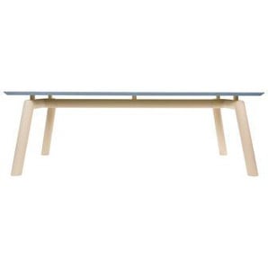 rechteckiger Tisch Canebas holz blau / 220 x 100 cm - 6 bis 8 Personen / Exklusivität - 13 DESSERTS - Blau